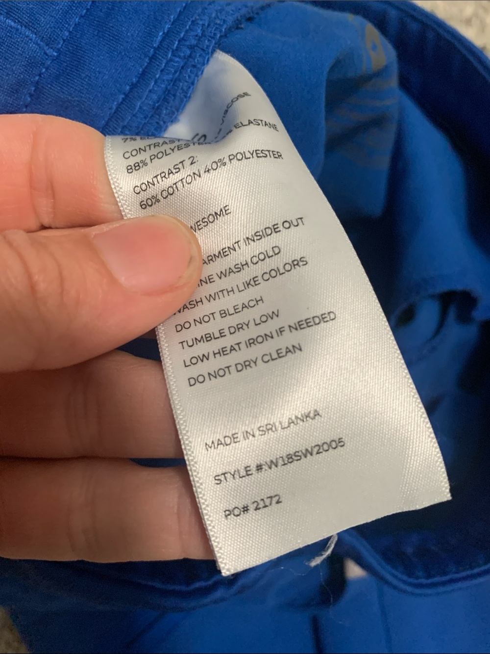Figs Zamora Blue Jogger Scrub Pants with Drawstring - Picture 12 of 12